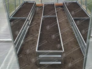 Грядки в теплицу «Усиленные» оцинкованные (высота 30 см)
